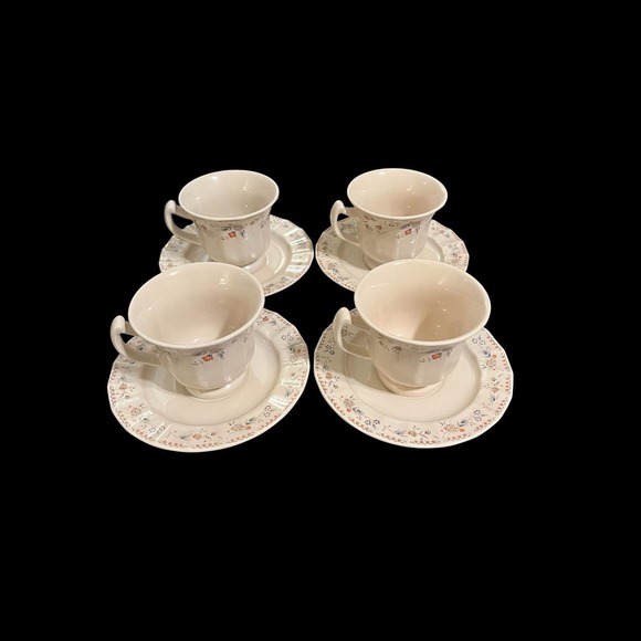 Set Of 4 Mikasa Country English ARISTOCRAT JM907 Tea‎ Cup & Saucer Set Japan - Picture 2 of 9